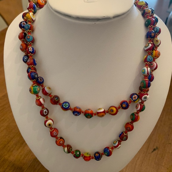 Murano Jewelry - Vintage Italian Venetian Murano Glass Beaded Necklaces